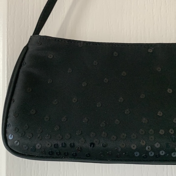 NWT LOFT Black Sequins Small Shoulder Bag - Picture 5 of 16